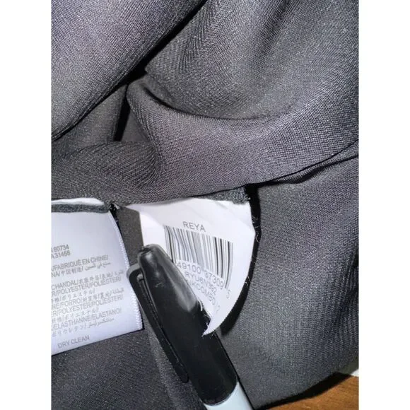 BCBG Maz Azria Reya Striped Strapless Mini Dress Size Small Navy Tan - Picture 4 of 6